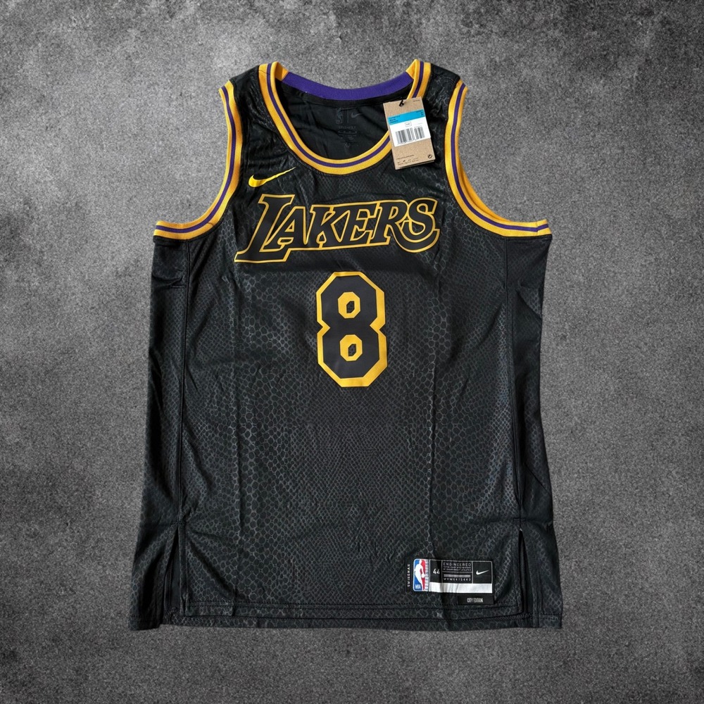 Nike Kobe Bryant Lakers Black Mamba City Edition Jersey Mens Medium 44 NWT 8 24